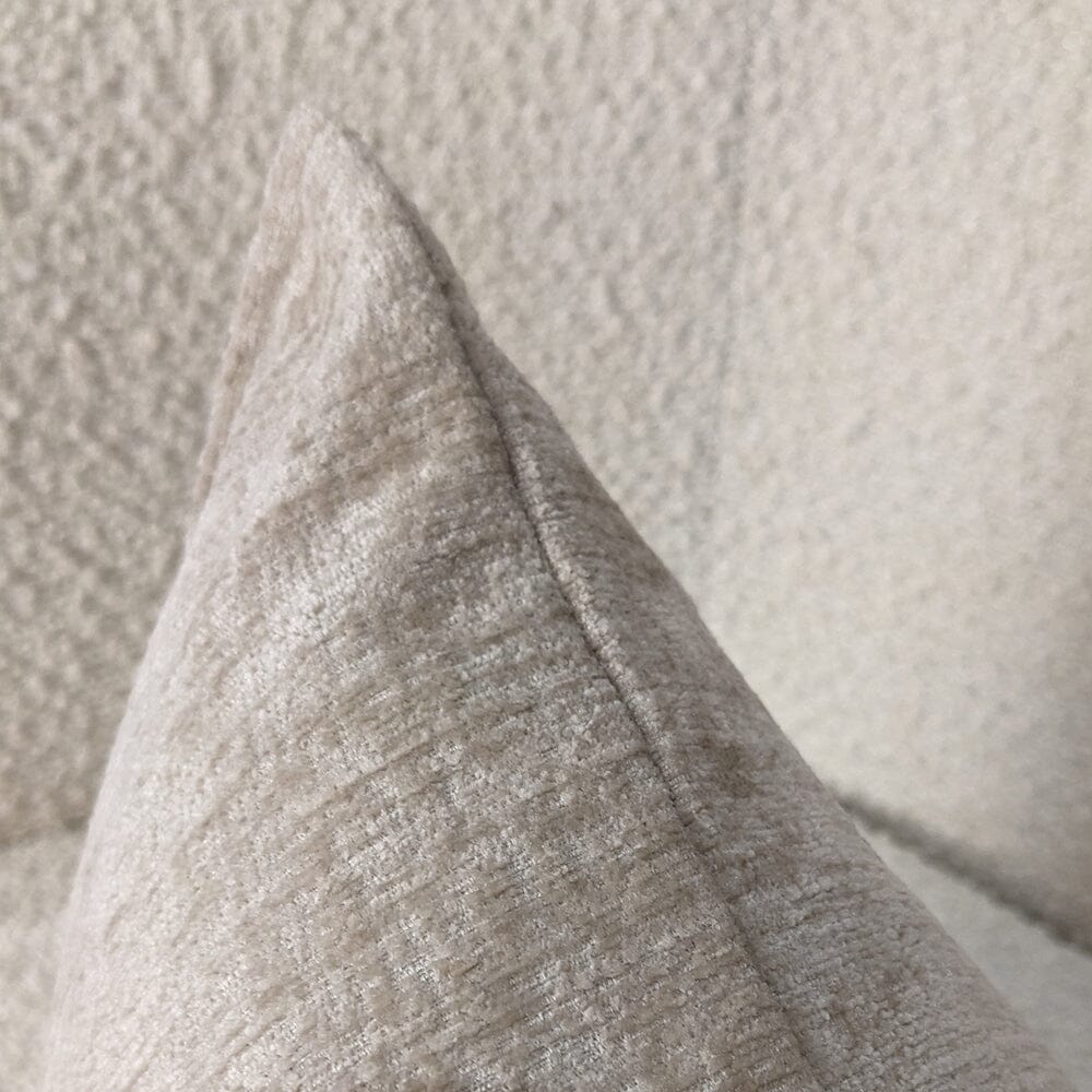 Souffle Cream Woven Cushion with Oxford Border - 30x50cm Textiles 