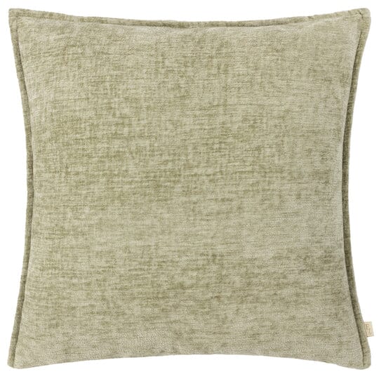 Souffle Sage Green Woven Cushion with Oxford Border - 50x50cm Textiles 