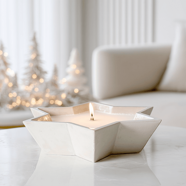 Star Shaped Stone Decorative Candle Fragrance 