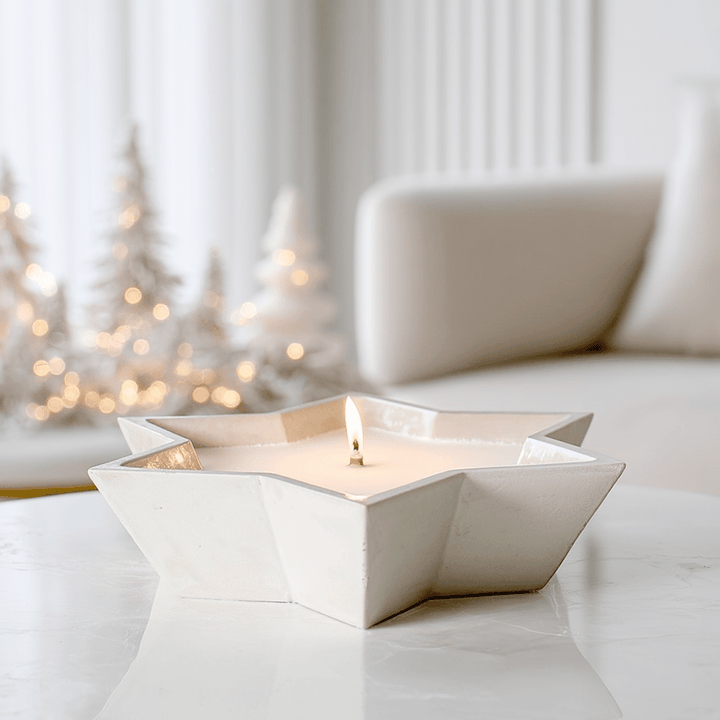 Star Shaped Stone Decorative Candle Fragrance 