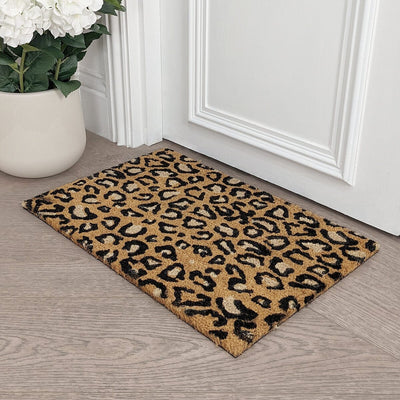 Statement Leopard Print Doormat Textiles 