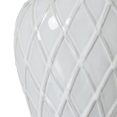 Stratford Ceramic Ginger Jar Lamp with Neutral Linen Shade Lighting 