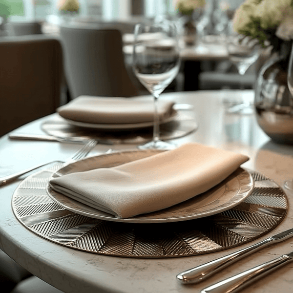 Sunburst Gold Round Placemat Accessories 