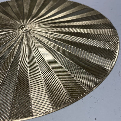 Sunburst Gold Round Placemat - Set of 4 Accessories 