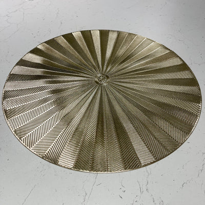 Sunburst Gold Round Placemat - Set of 4 Accessories 