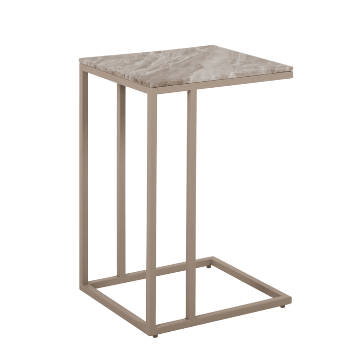 Sylvaine Taupe & Marble Sofa Table Furniture 