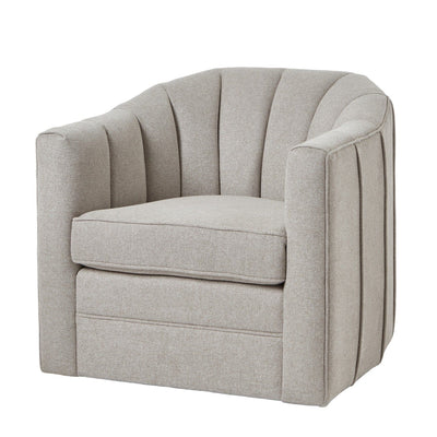 Tage Oatmeal Twill Swivel Armchair Furniture 