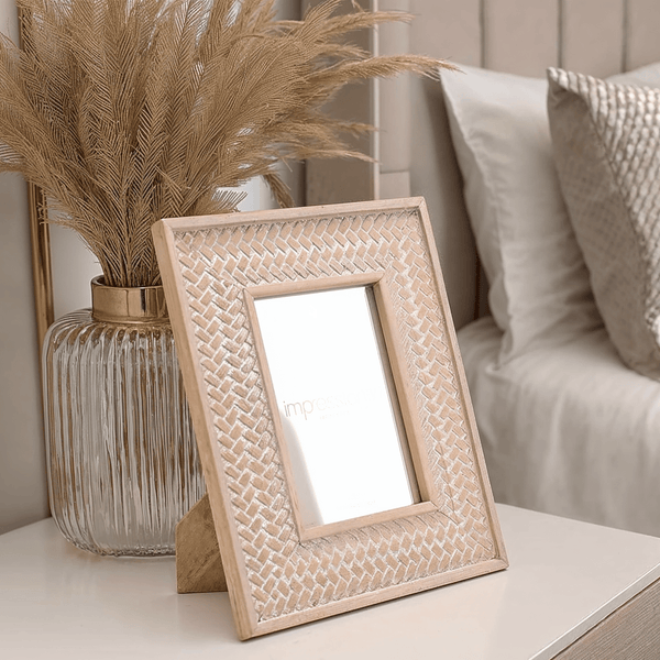 Talulla Whitewashed Wooden Photo Frame - 4x6" Accessories 