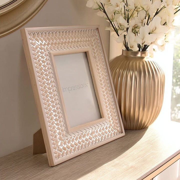 Talulla Whitewashed Wooden Photo Frame - 5x7" Accessories 