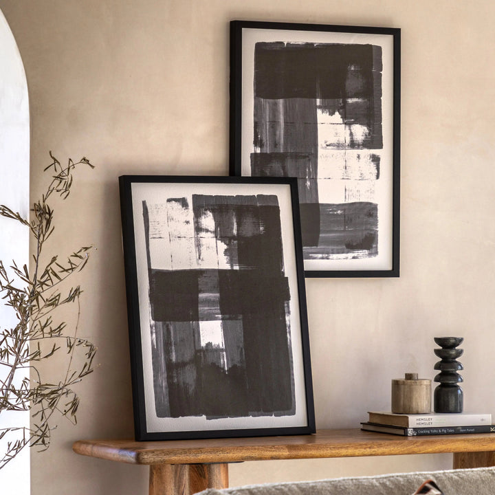Tara Monochrome Framed Wall Art - Set of 2 Accessories 