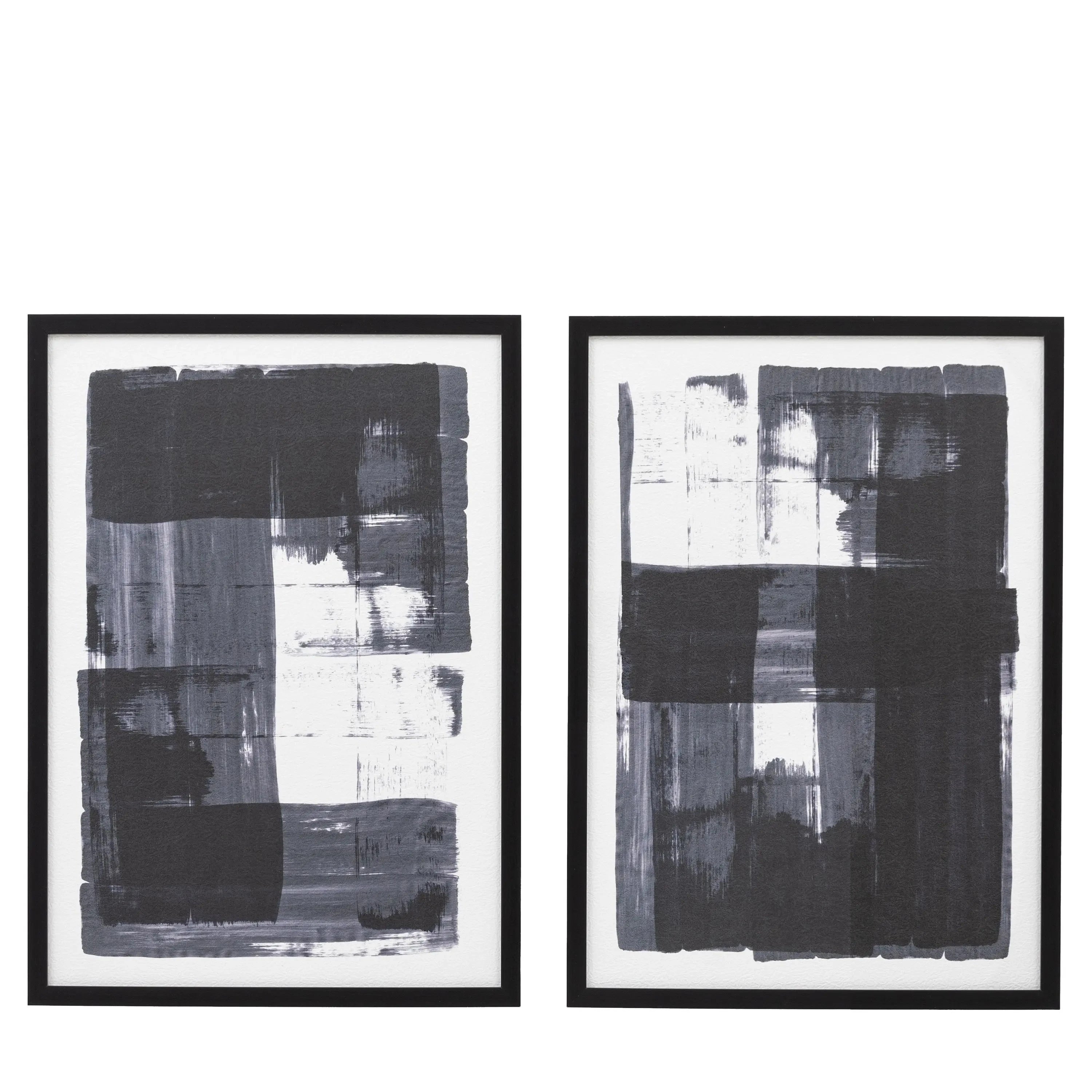 Tara Monochrome Framed Wall Art - Set of 2 Accessories 