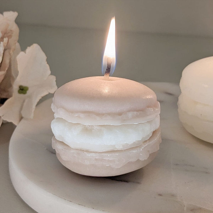 Taupe Mini Macaron Decorative Candle Fragrance 