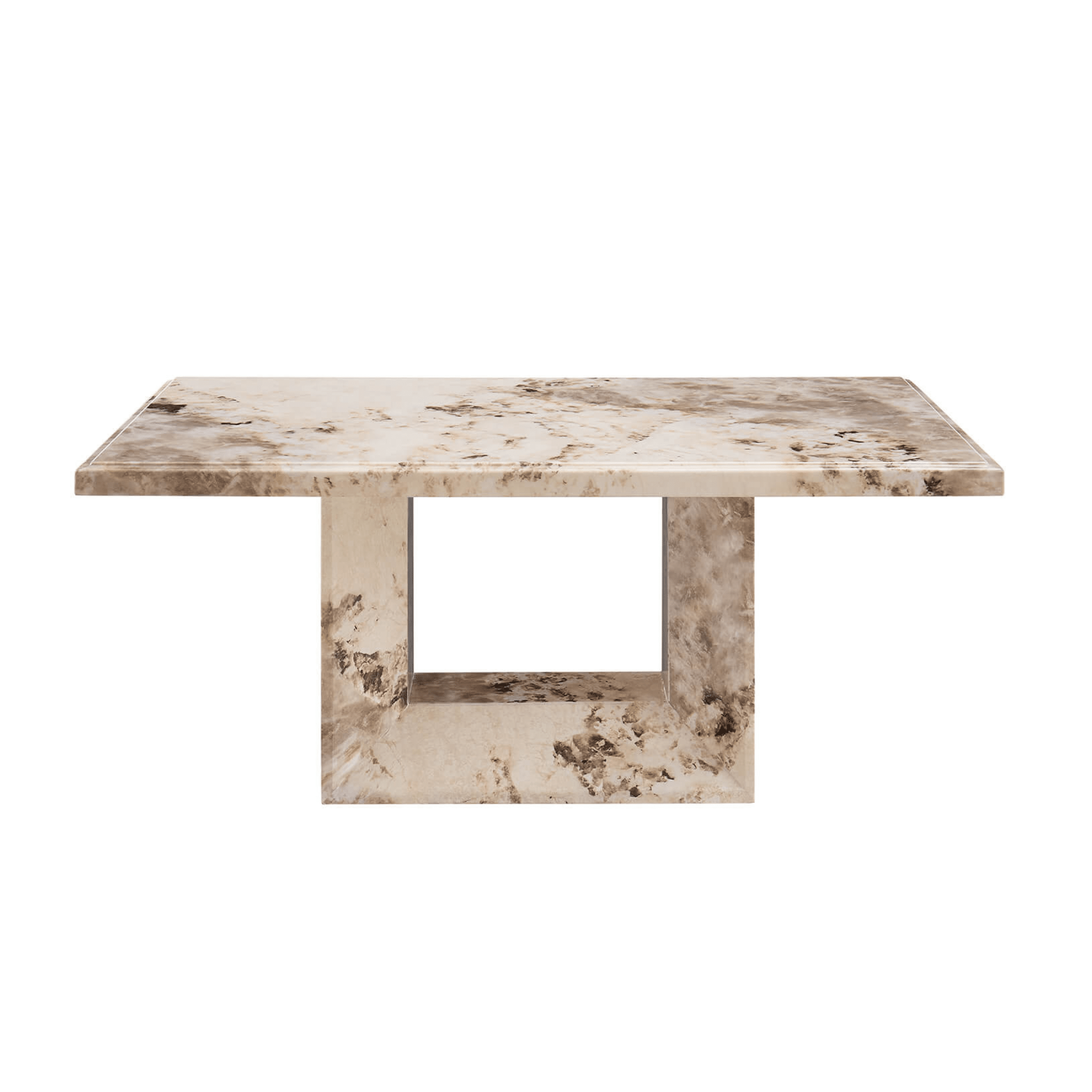 Thea Mocha Marble Coffee Table Table Furniture 