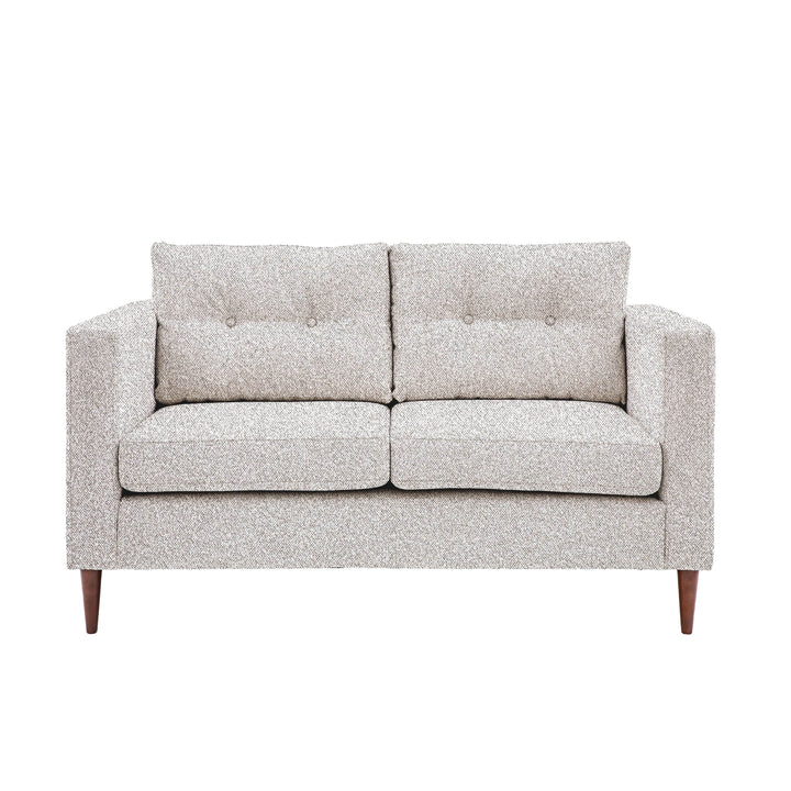 Tilly Grey Textured 2 Seater Buttoned Back Sofa Sofa 