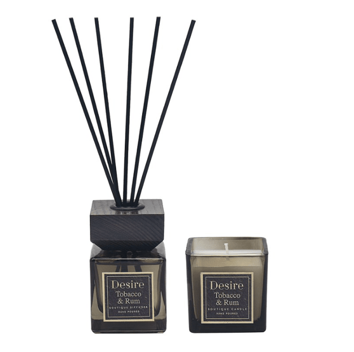 Tobacco & Rum Candle & Diffuser Gift Set Fragrance 