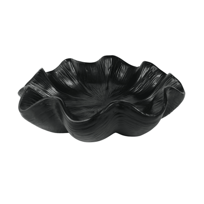 Tonosi Black Scalloped Decorative Dish Accessories 