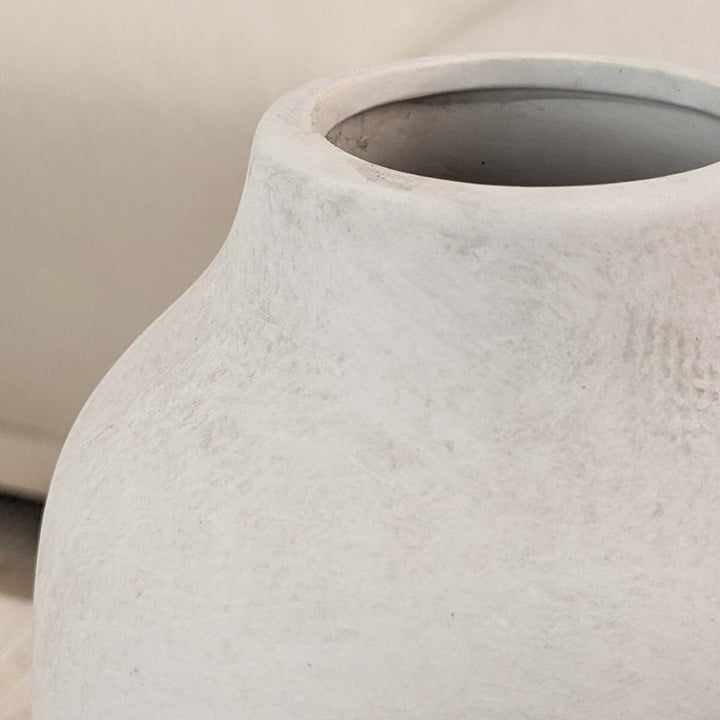 Tova Medium White Distressed Vase Accessories 