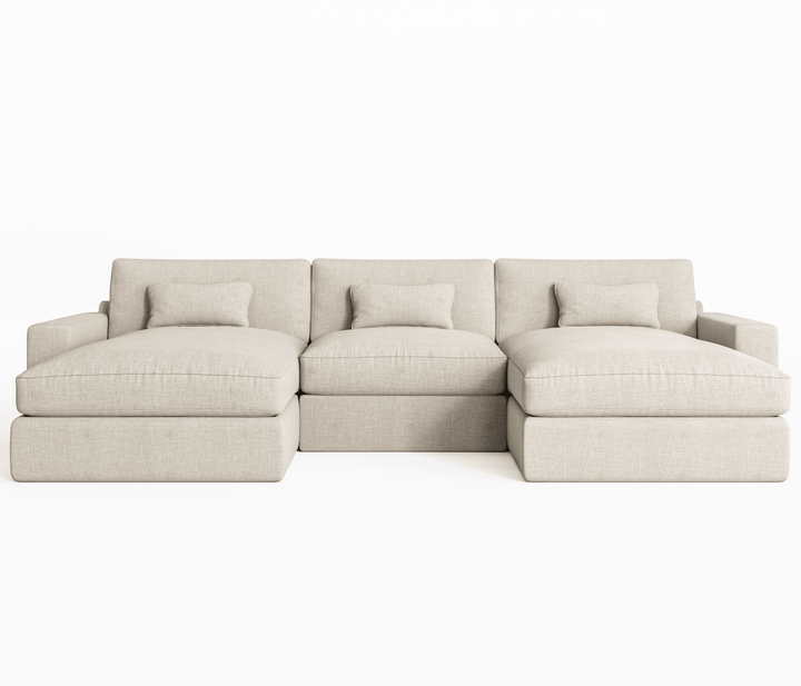 Tribeca Ash Greige Large U Shape Sofa MTO Sofa 