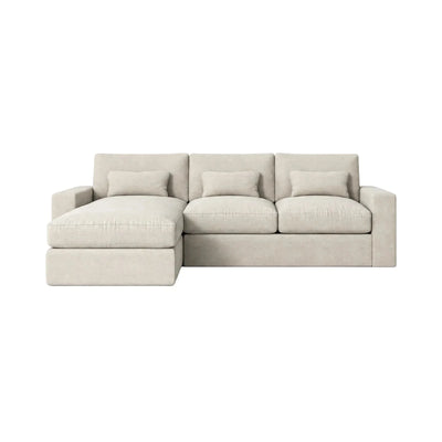 Tribeca Ash Greige Medium Left Hand Facing Chaise End Sofa Sofa 