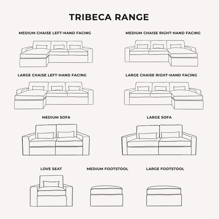 Tribeca Ash Greige Sofa Range MTO Sofa 