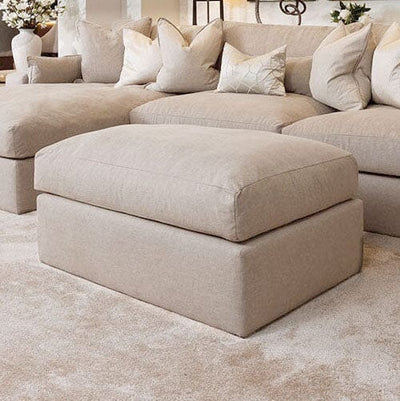 Tribeca Ash Greige Sofa Range MTO Sofa Large Footstool 
