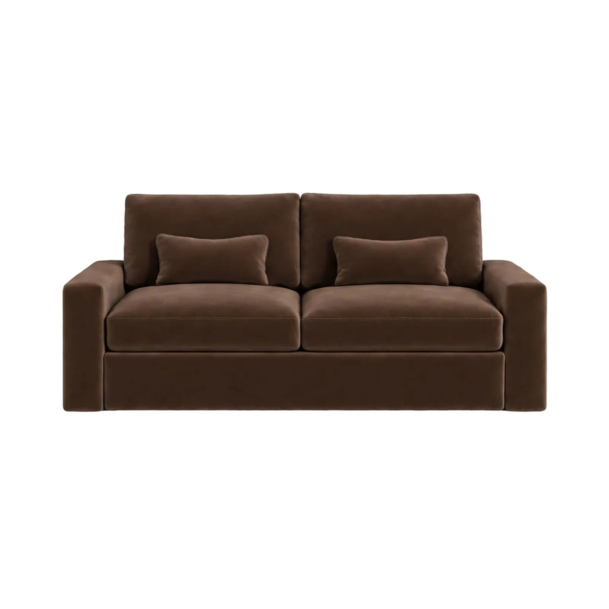 Tribeca Chocolate Brown Velvet 2 Seater Sofa Sofa 