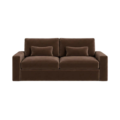 Tribeca Chocolate Brown Velvet 2 Seater Sofa Sofa 