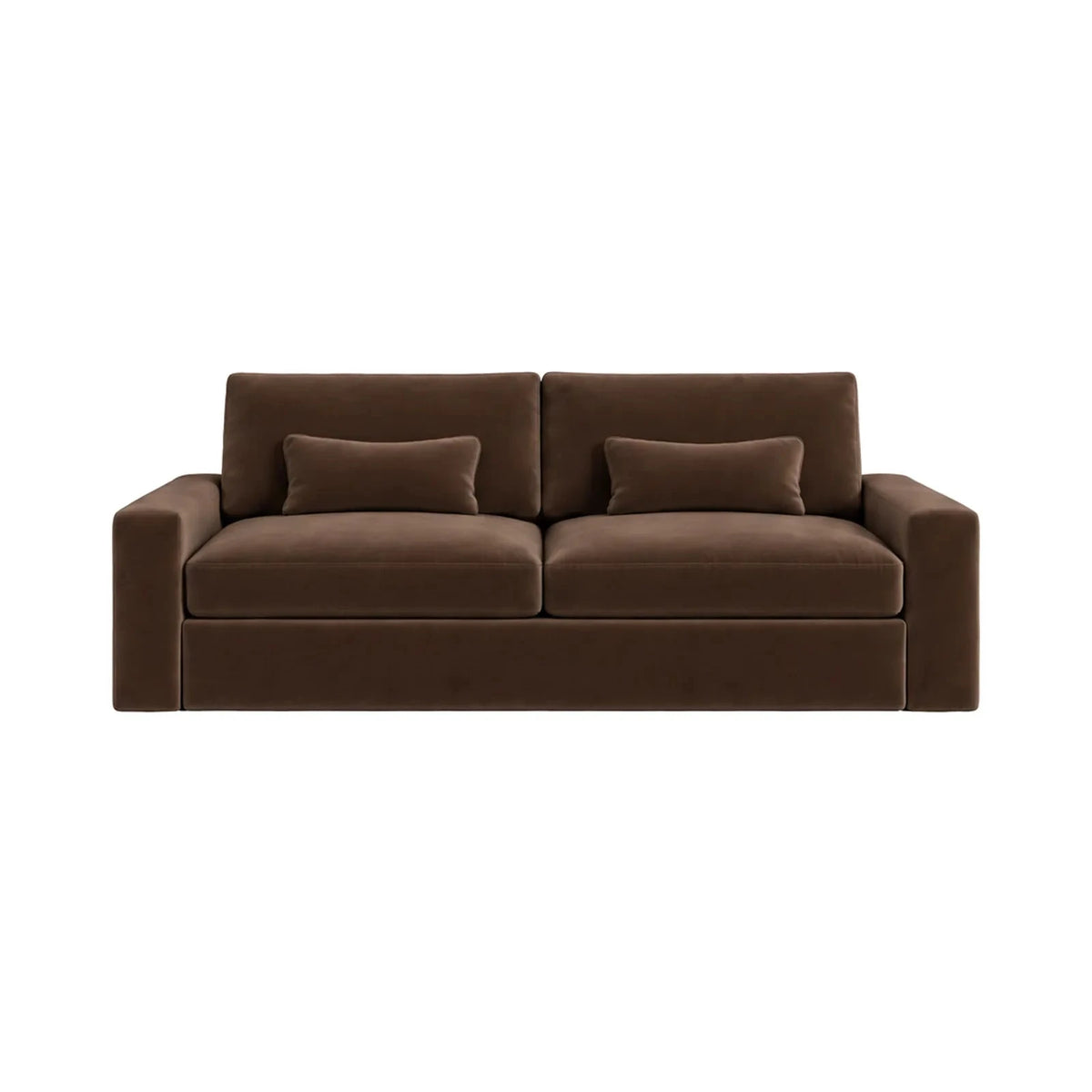 Tribeca Chocolate Brown Velvet 3 Seater Sofa Sofa 