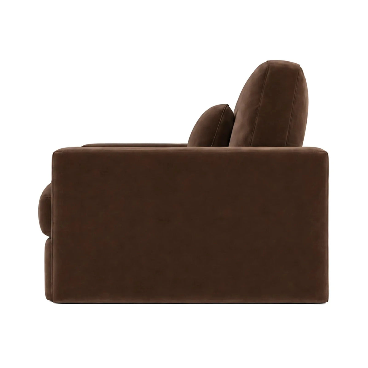 Tribeca Chocolate Brown Velvet Love Seat Sofa 