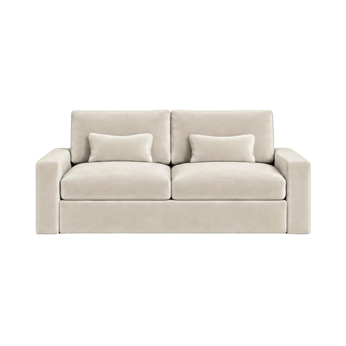 Tribeca Cream Velvet 2 Seater Sofa Sofa 