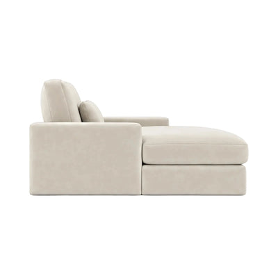 Tribeca Cream Velvet Large Left Hand Facing Chaise End Sofa Sofa 