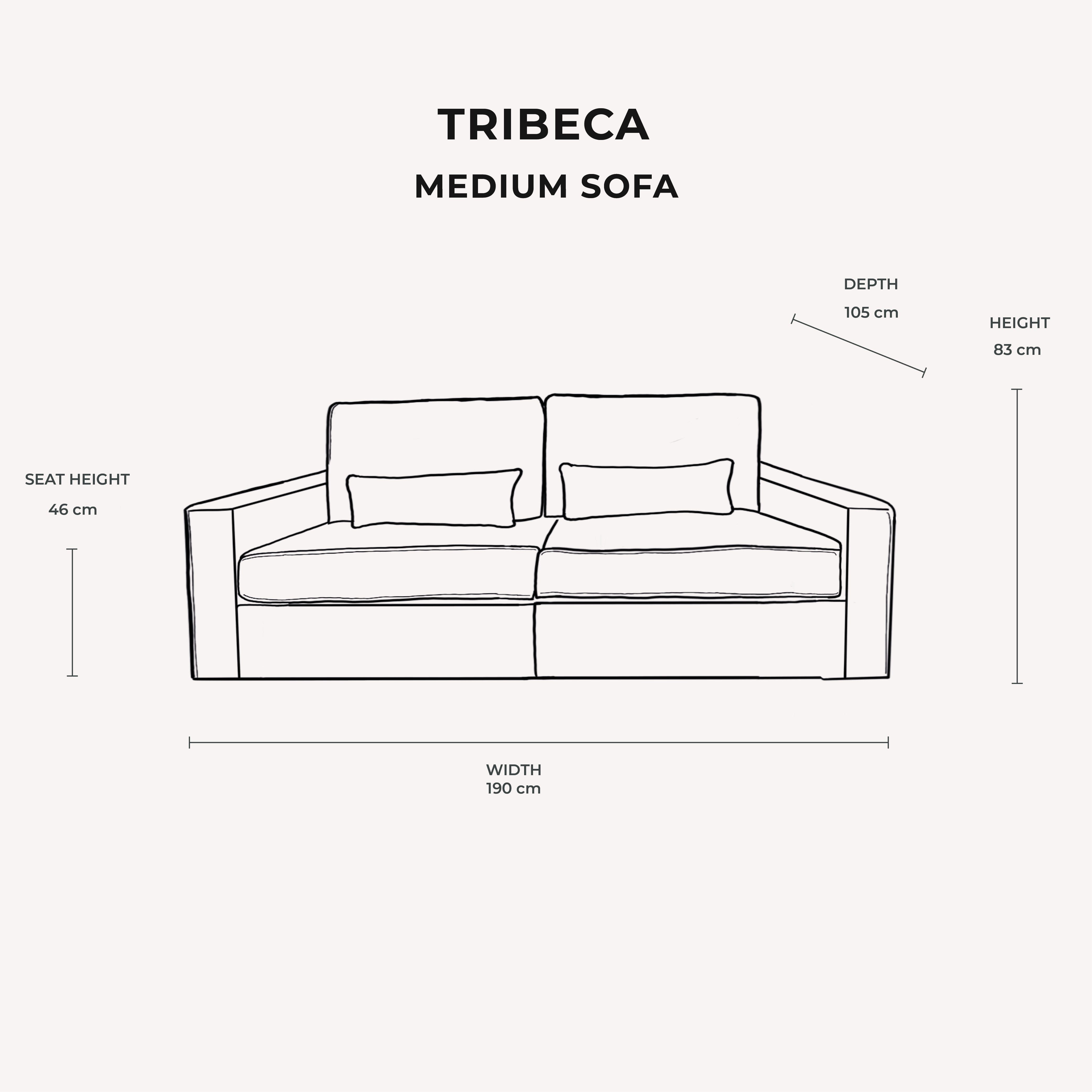 Tribeca Cream Velvet Sofa Range 