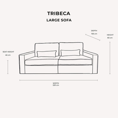 Tribeca Cream Velvet Sofa Range 