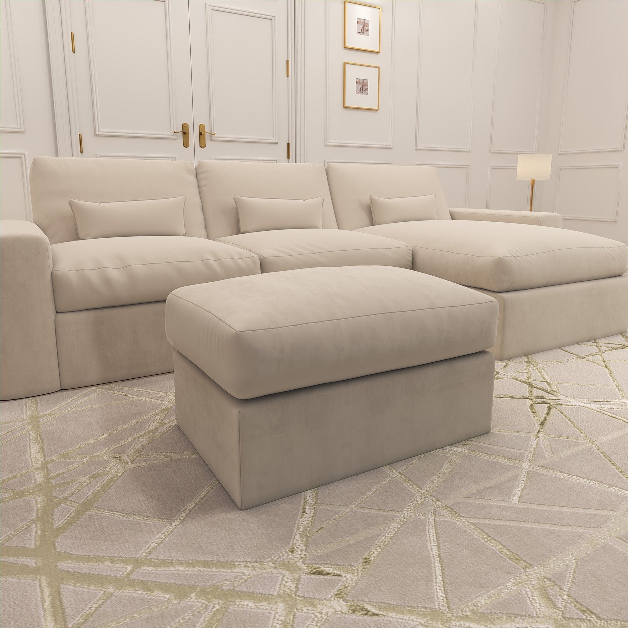 Tribeca Cream Velvet Sofa Range | Luxurious Comfort Awaits – Rowen Homes