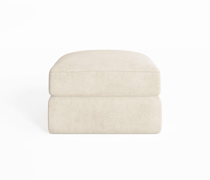 Tribeca Cream Velvet Sofa Range Sofa Medium Footstool 