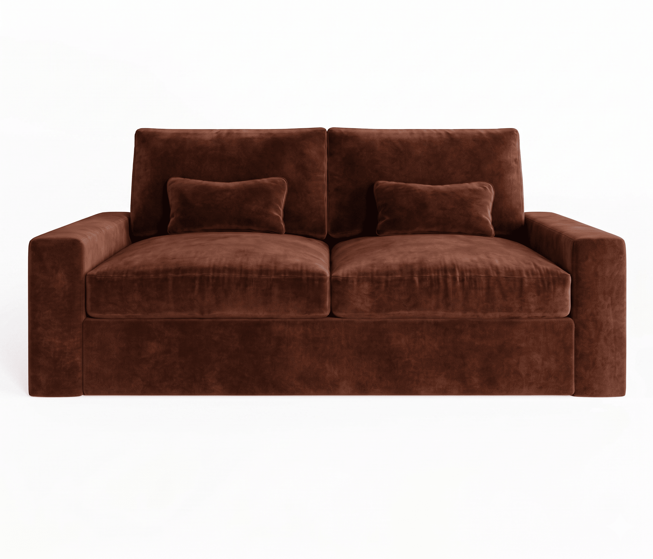 Tribeca Rust Velvet 3 Seater Sofa Sofa 