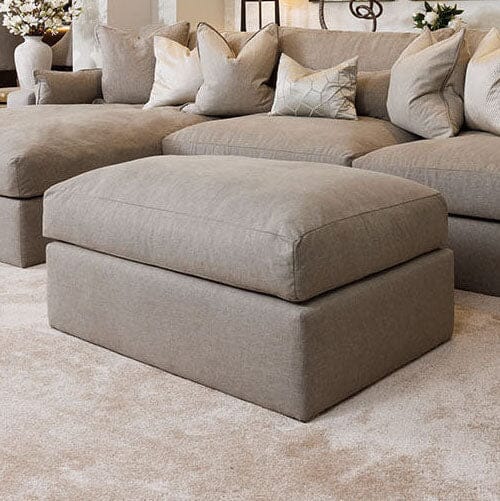 Tribeca Warm Grey Large Footstool MTO Sofa 