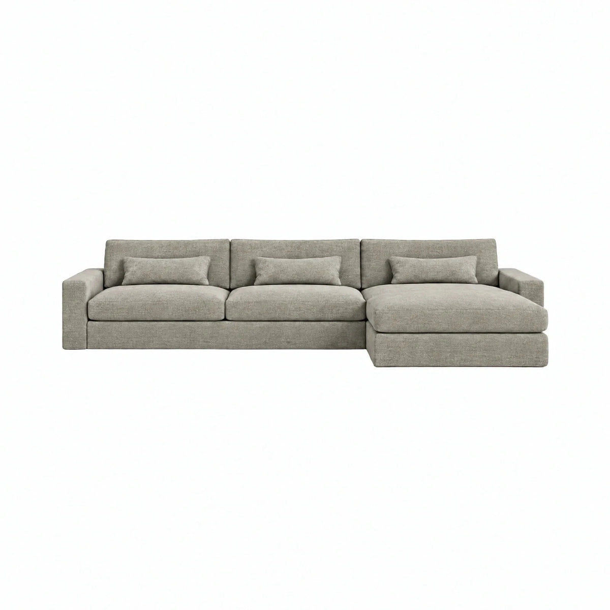Tribeca Warm Grey Large Right Hand Facing Chaise End Sofa Sofa 