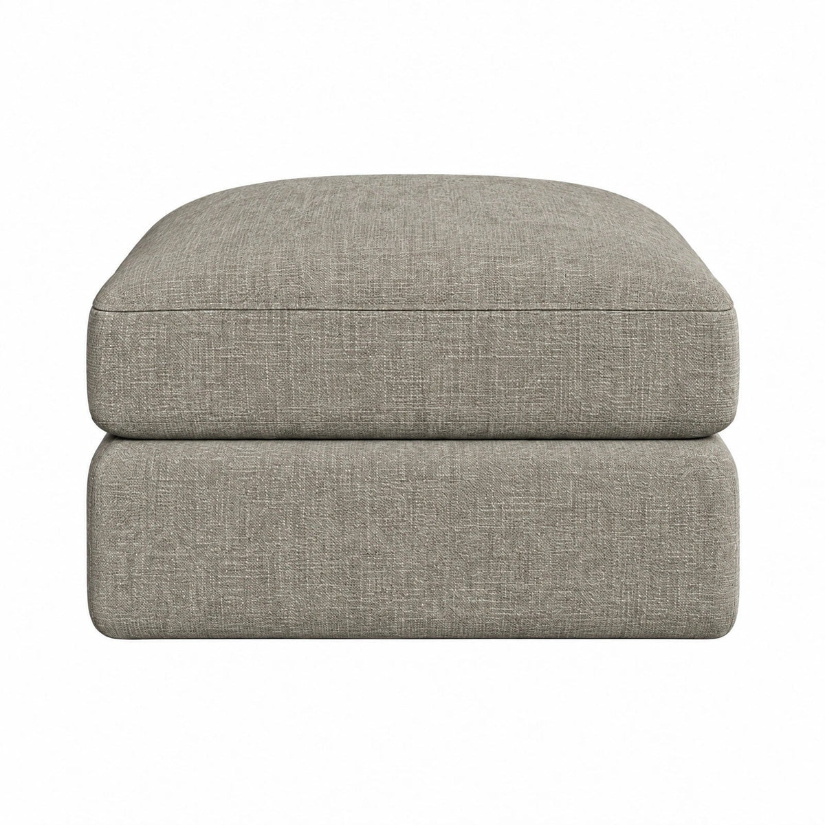 Tribeca Warm Grey Large U Shape Footstool Sofa 