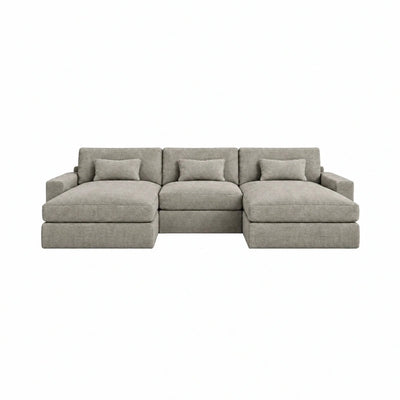 Tribeca Warm Grey Large U Shape Sofa Sofa 