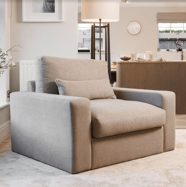 Tribeca Warm Grey Love Seat MTO Sofa 