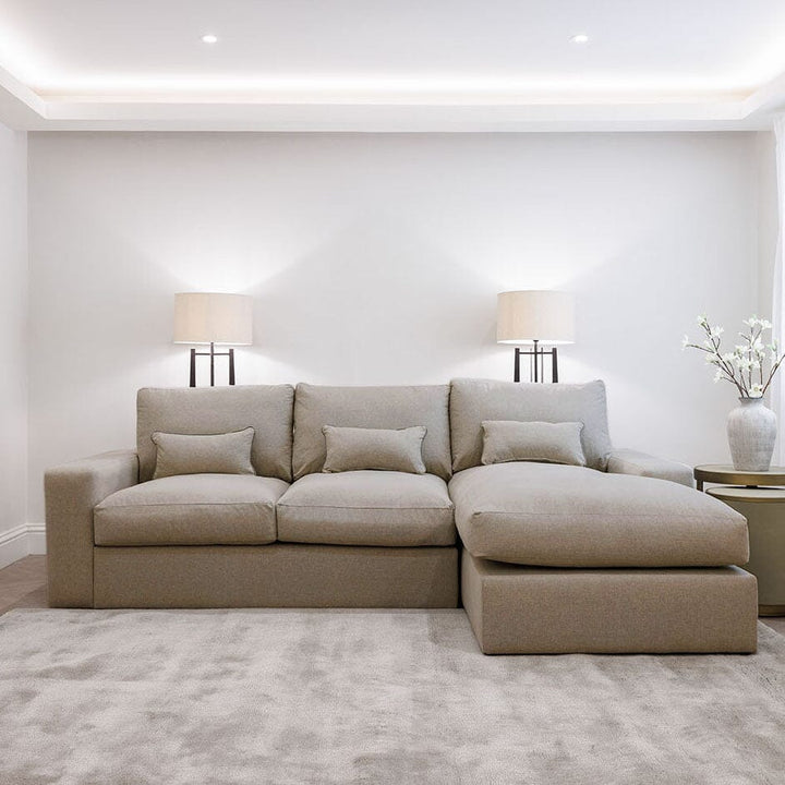Tribeca Warm Grey Medium Right Hand Facing Chaise End Sofa Sofa 