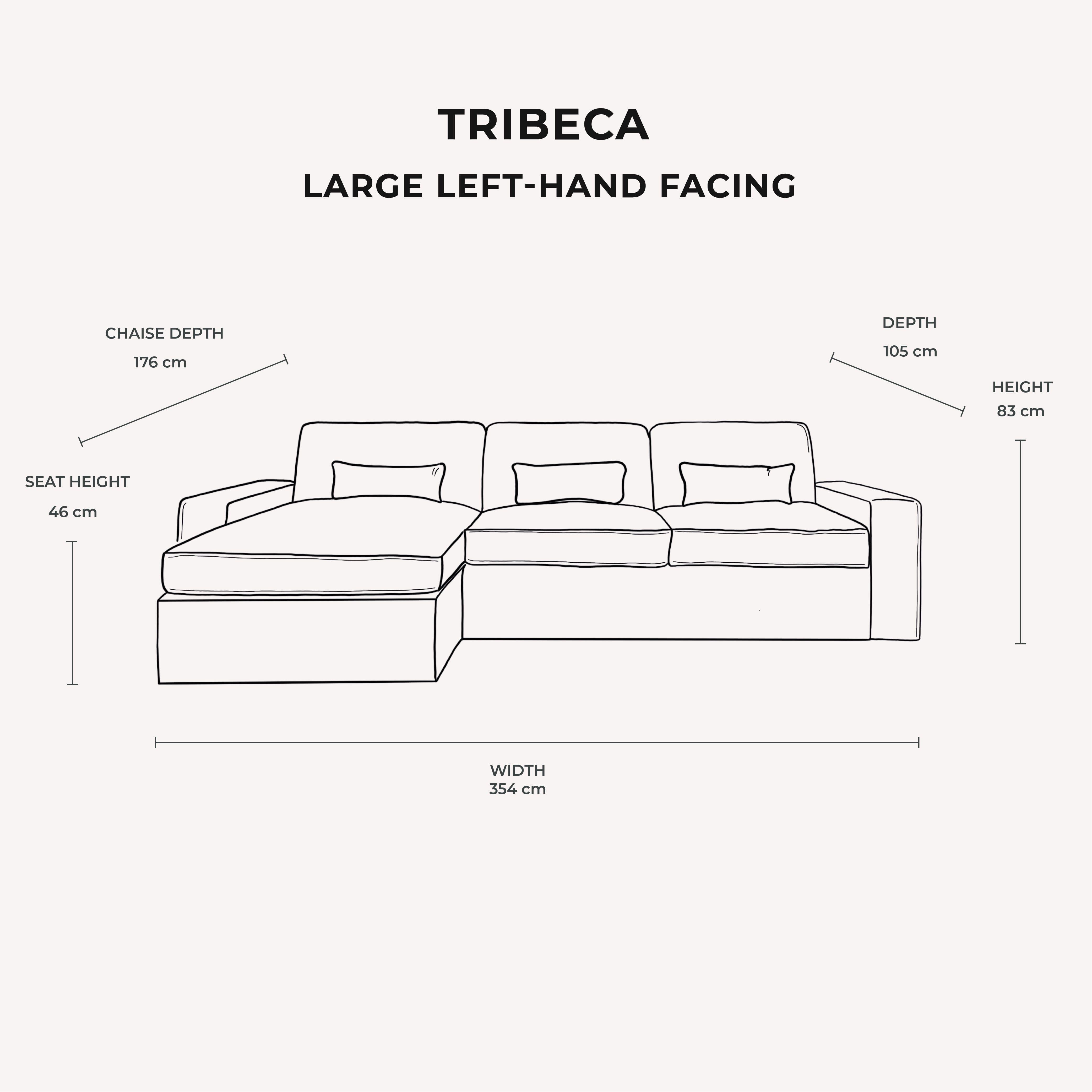 Tribeca Warm Grey Sofa Range MTO Sofa 