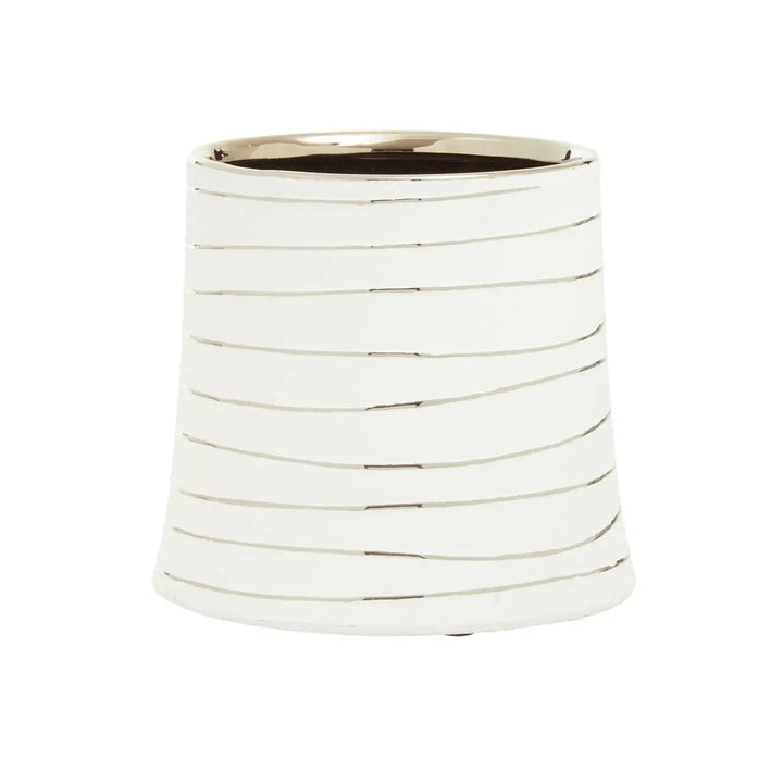 Trista White & Silver Petite Planter Accessories 