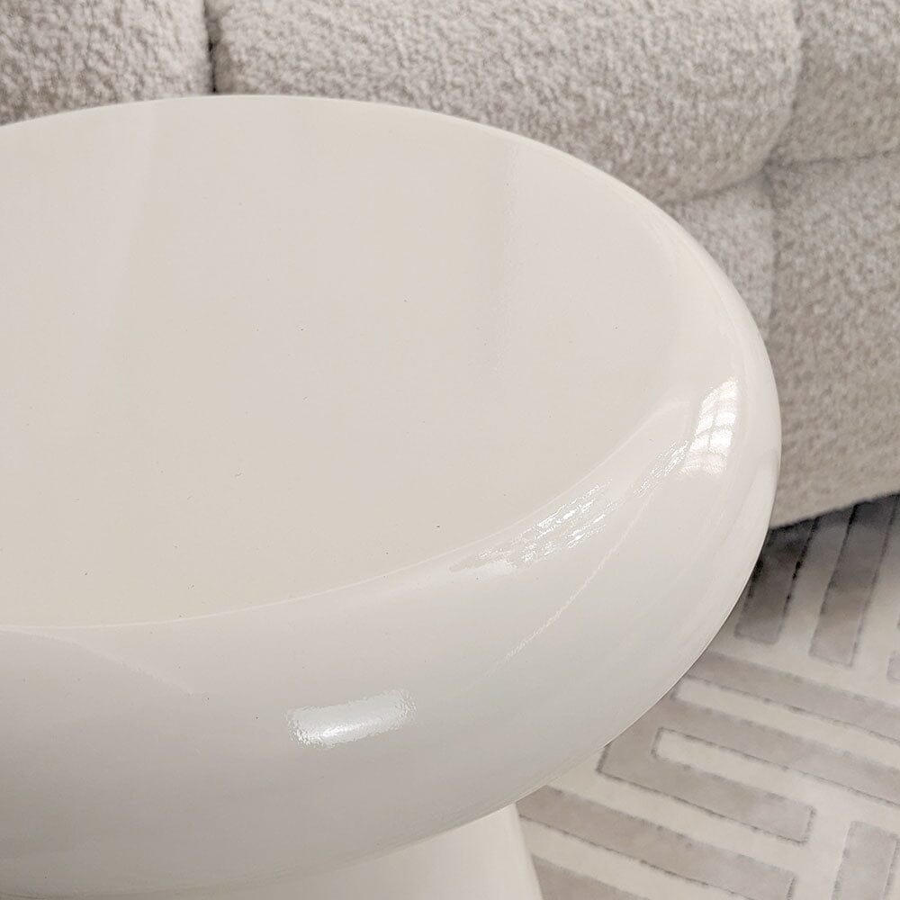 Tuscany Cream Round Side Table Furniture 
