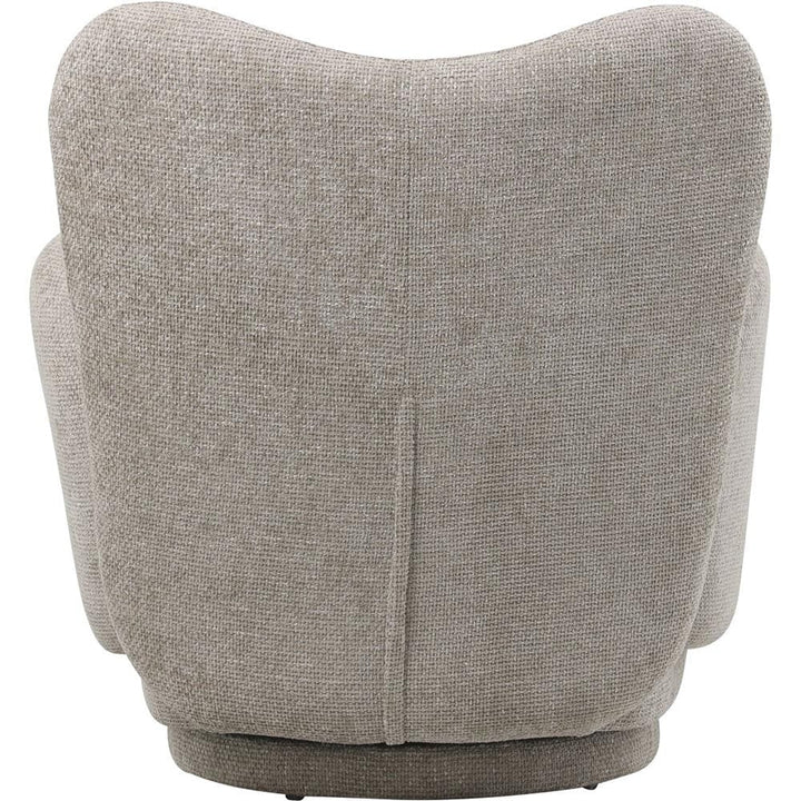 Valetta Mink Textured Swivel Accent Chair Furniture 