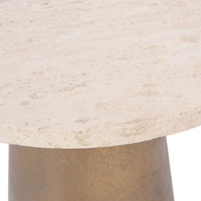 Valiona Gold & Marble Side Table Furniture 