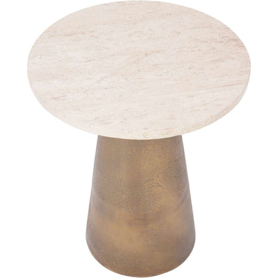 Valiona Gold & Marble Side Table Furniture 