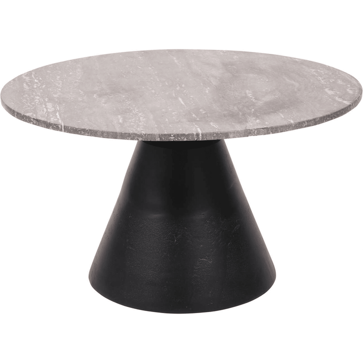 Valiona Large Black & Marble Coffee Table Furniture 