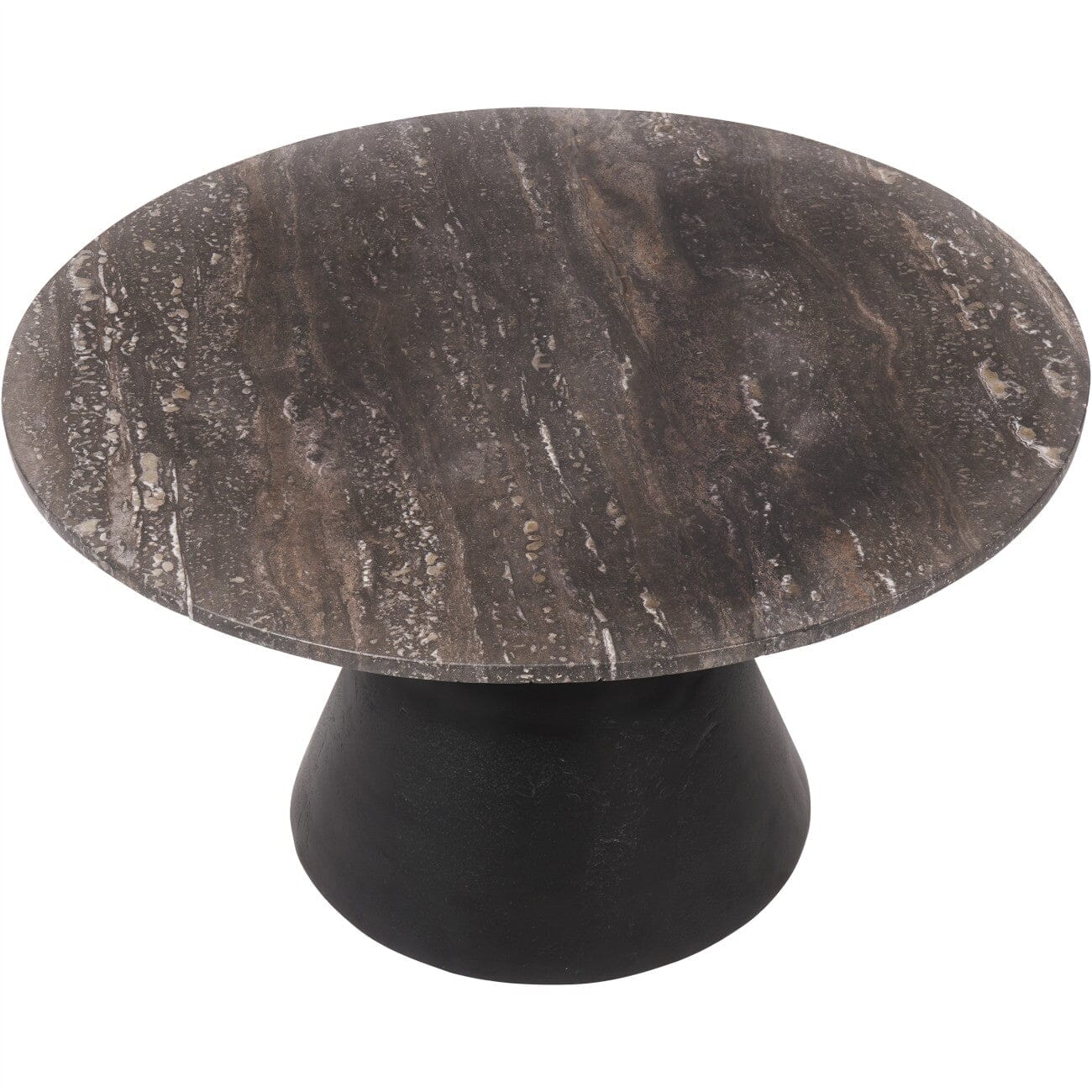 Valiona Large Black & Marble Coffee Table Furniture 